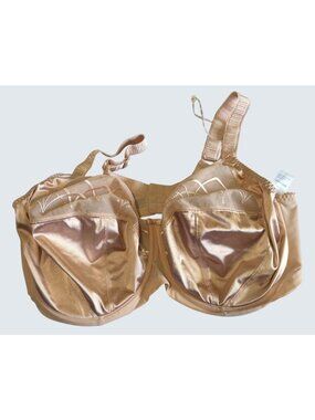 Elomi Cate Bra 42FF UK 42H US Latte EL4030 Underwire Full Cup Side Support USED